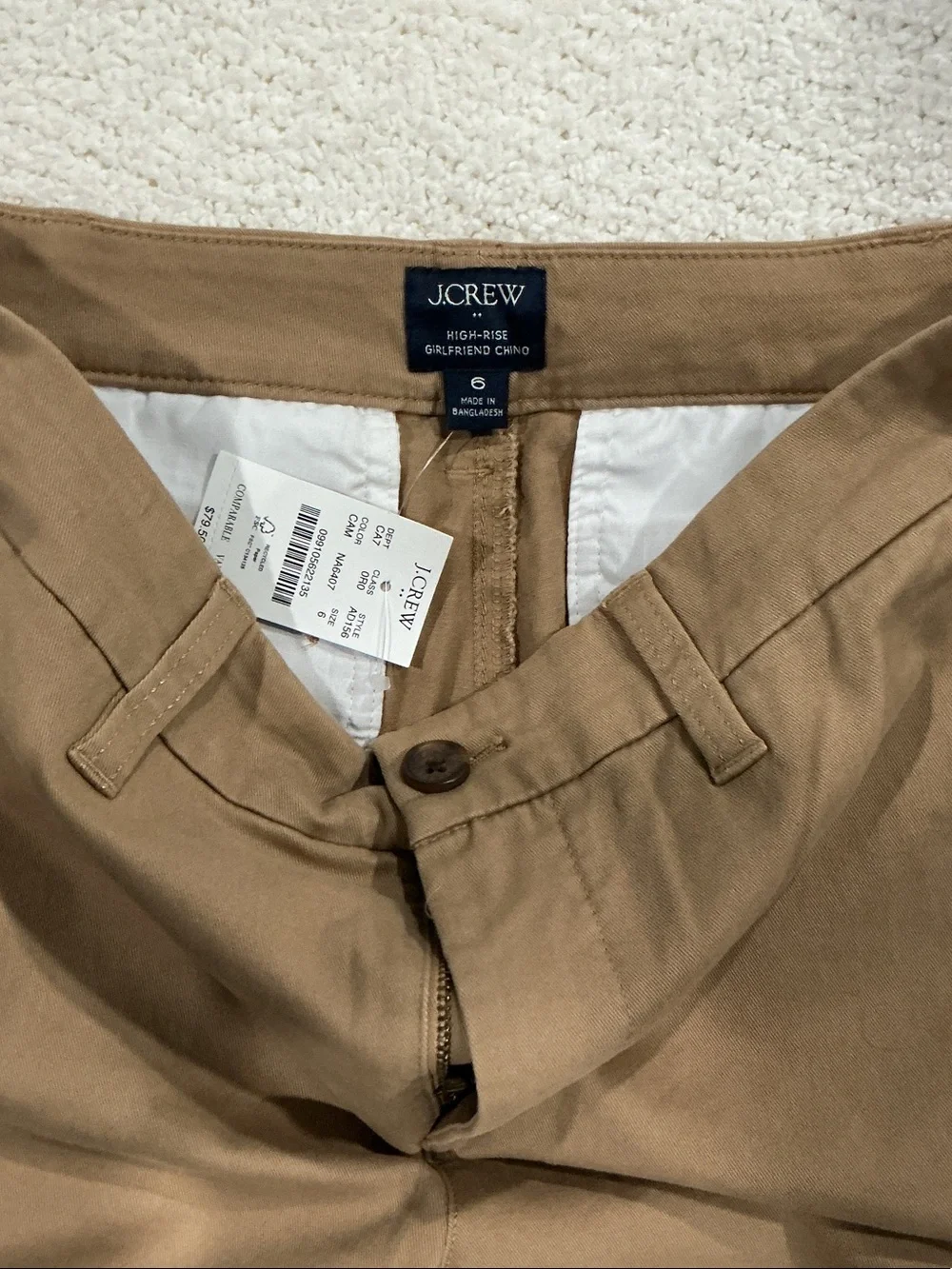 J. Crew Men’s Brown Straight Chino Pants